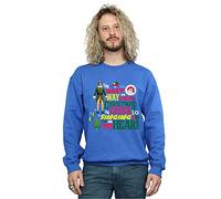 Elf Men's Christmas Cheer Sweatshirt Small Royal Blue