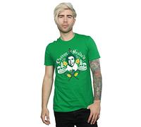 Elf Men's Cotton Headed Ninny Muggins T-Shirt Large Irish Green