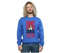 Elf Men's OMG Santa I Know Him Sweatshirt in Blue | Size: 5XL Elf Blue 5XL