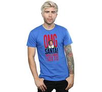Elf Men's OMG Santa I Know Him T-Shirt Royal Blue Large