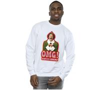 Elf Men's Santa´s Coming Sweatshirt in White | Size: 2XL Elf White 2XL