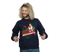 Elf Men's Son Of A Nutcracker Sweatshirt Medium Navy Blue