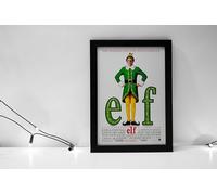 Elf Movie 2003 Poster Print, Framed Print, Ready To Hang Canvas, Wall Art, Home Decor Various Sizes