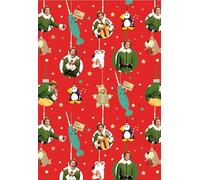 Elf Movie Christmas Wrapping Paper - 4 Sheets with 4 Matching Gift Tags - Official Buddy the Elf Festive Gift Wrap Set for Fans & Families