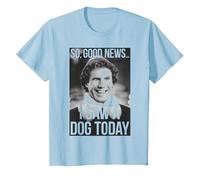 Elf Movie Must Love Dogs T-Shirt, Youth, Baby Blue, Medium