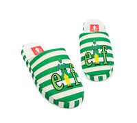 Elf Movie Slippers for Women | Ladies Adults Green White Buddy Character Shoes | Christmas Merchandise for Her | Stocking Xmas Eve Slip-On House Shoes