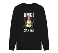 Elf Official OMG Santa Graphic Black Sweatshirt | Size: 2XL Elf Black 2XL