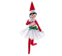 Elf on The Shelf Clothes | Boy and Girl Elf Outfits | Elf on The Shelf Accessories (Claus Couture - Candy Cane Classic Dress (Scout Elf not Included)) Multicoloured
