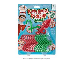 Elf on the Shelf Peppermint Pick-up Game | Super Fun Elf Gifts for Kids includes a Scout Elf piece, 8 Green Candy Canes, and 7 Red Candy Canes