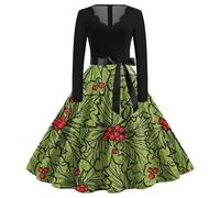 Elf Outfits For Women, Party Dress Women'S Christmas Snowflakes Xmas Elf Snow Swing Dress Party Dresses For Women Baby Christmas Tree Costume Mrs Santa Claus Costume