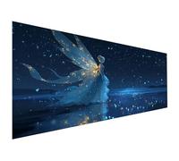 Elf Paint by Numbers Starry Sky Adult Paint by Numbers Canvas Kits, Paint-by-Numbers 50X110cm, DIY Color Oil Painting Acrylic Paints, Without Frame, Hobbies for Adults, Christmas Decorations L6-1564