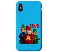 Elf Parody Trio Cheerful Christmas Festivity Case for iPhone X/XS