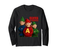 Elf Parody Trio Cheerful Christmas Festivity Long Sleeve T-Shirt