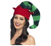 Elf Plush Christmas Hat Fancy Dress Unisex Adult One Size