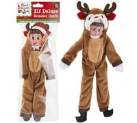 Elf Reindeer with Antlers Outfit | Pack of 1 | Brown | 12 cm x 45 cm x 35 cm