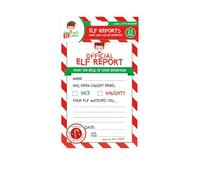 Elf Report Christmas Kit For Kids Official Naughty Or Nice Report Santa Approved Elf Surveillance Fun Christmas Activity Elf Arrival Cards For Families And Parents Fun Festive Reward Game (25pk)