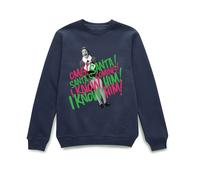 Elf Santa! I Know Him! Christmas Jumper - Navy - M
