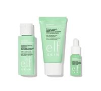 elf SKIN Blemish Breakthrough Blemish Control Basics Kit TravelSize Acne Skincare Routine Cleanser Serum Moisturizer Vegan CrueltyFree