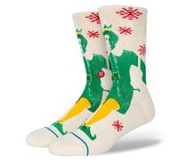 Stance Men's Crew Socks ~ BUDDY THE ELF off white