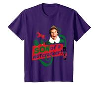 Elf Son of A Nutcracker T-Shirt, Youth, Purple, Small
