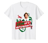 Elf Son of A Nutcracker T-Shirt, Youth, White, Small