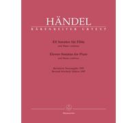 Elf Sonaten für Flöte und Basso continuo. Eleven Sonatas for Flute and Figured Bass, 2 Hefte