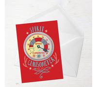 Elf Spirit Clausometer Greetings Card - Giant Card