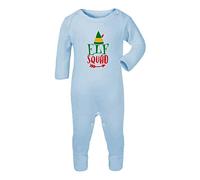 Elf Squad [BCX] Baby Romper Jumpsuit with feet, 0-3 Months, Pastel Blue