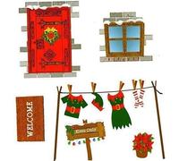 Elf Stickers Re Useable Wall Stickers for Your Naughty Eves Behaving Badly to Show Their Home, Door, Window, Washing Line