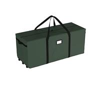 Elf Stor 83-DT5018 Rolling Duffle Christmas Tree Storage Bag-Green, 9 Foot