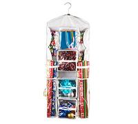 Elf Stor Double Sided | Hanging Gift Wrap and Bag Organizer | Space Saving |, White