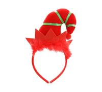 Elf Theme Hair Hoop Bright Colors Plush Bottom Hat Decor Headband Halloween Christmas Elf Headpiece Hair Accessory