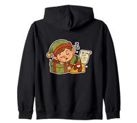 Elf To Do List Nap Zip Hoodie