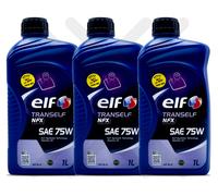 Elf Tranself NFX 75W Gear Oil Manual Gearboxes 8x1L = 8 Litres 8L (REPLACED NFJ)