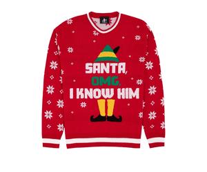 Elf Unisex Adult Knitted Christmas Jumper NS7027