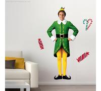 ELF Wall Sticker - Buddy The Elf Cut Out Decal Christmas Wall Art (120cm Height)