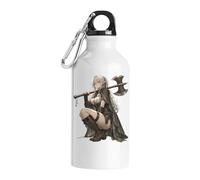 Elf Warrior Holding Large Axe Tourist Water Bottle White