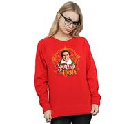 Elf Women's Buddy Smiling Sweatshirt Medium Red
