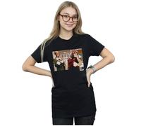 Elf Women's Christmas Store Cheer Cotton Boyfriend T-Shirt in Black | Size: XL Elf Black XL
