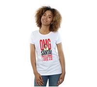 Elf Women's OMG Santa I Know Him Cotton T-Shirt in White | Size: XL Elf White XL
