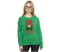 Elf Women's OMG Santa I Know Him Sweatshirt in Green | Size: Large Elf Green L