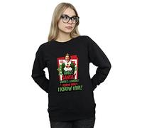 Elf Women's OMG Santa Sweatshirt XX-Large Black