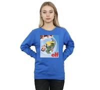 Elf Women's Snow Globe Poster Sweatshirt in Blue | Size: 2XL Elf Blue 2XL