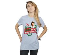 Elf Women's Son Of A Nutcracker Cotton Boyfriend T-Shirt in Grey | Size: 3XL Elf Grey 3XL