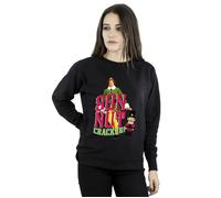 Elf Women's Son Of A Nutcracker Sweatshirt in Black | Size: 4XL Elf Black 4XL