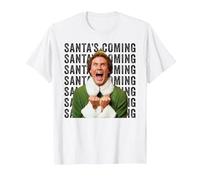 Elf Xmas Movie Will Ferrell Buddy Santa Holiday Classic Fun T-Shirt, Men, White, 4X-Large