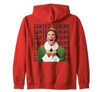 Elf Xmas Movie Will Ferrell Buddy Santa Holiday Classic Fun Zip Hoodie