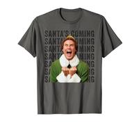 Elf Xmas Movie Will Ferrell Buddy Santa Holiday Fun Classic T-Shirt, Men, Asphalt Grey, 3X-Large