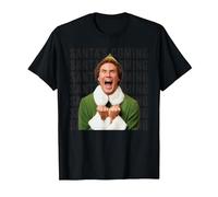 Elf Xmas Movie Will Ferrell Buddy Santa Holiday Fun Classic T-Shirt, Men, Black, 3X-Large
