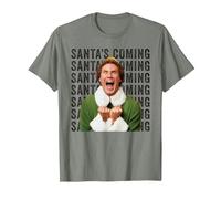 Elf Xmas Movie Will Ferrell Buddy Santa Holiday Fun Classic T-Shirt, Men, Olive Heather, 3X-Large